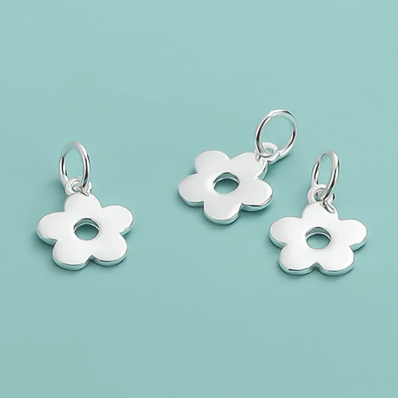 Flower Charm Pendant DIY Accessories Jewelry DZ1070