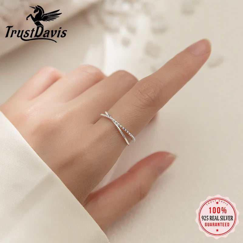 Sterling Silver Ring Fashion Women Cocktail DS107