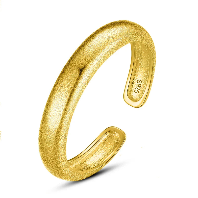 TrustDavis Real 925 Sterling Silver Ring Sweet Smooth Surface Opening Rings for Women Lady Birthday Present Fine Jewelry DG0143