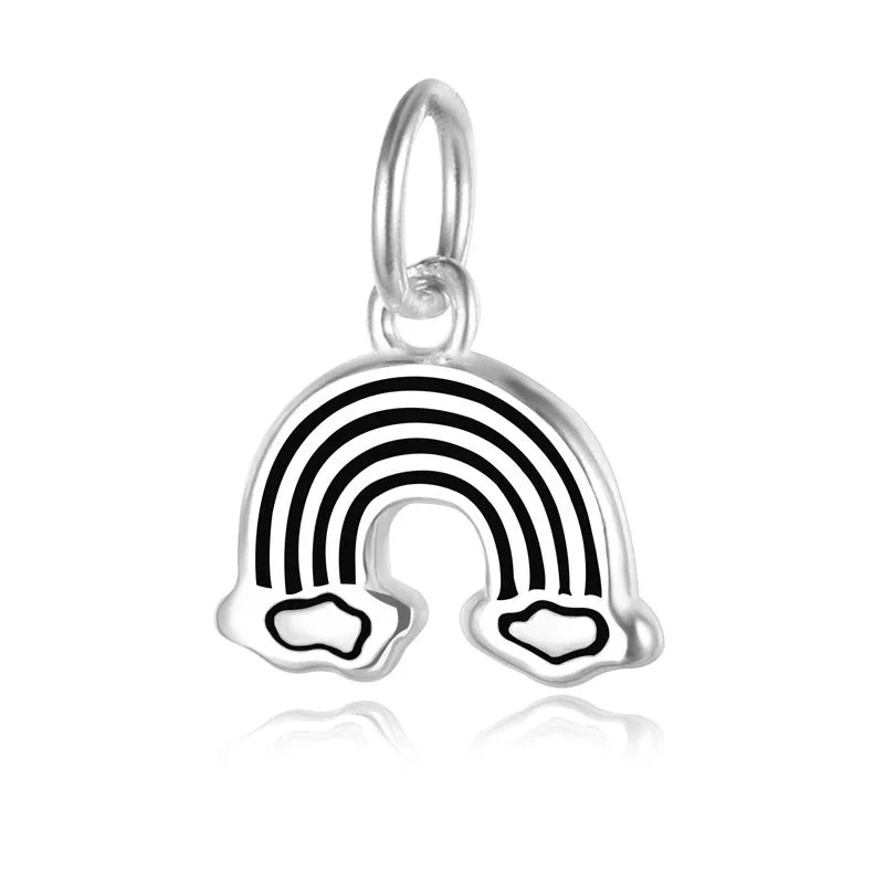 Rainbow Clouds Charm Pendant HY173
