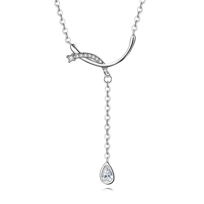 TrustDavis Luxury 925 Sterling Silver Fashion Round Cross Dazzling Zircon Choker Necklace for Women Wedding Party Jewelry DA2422
