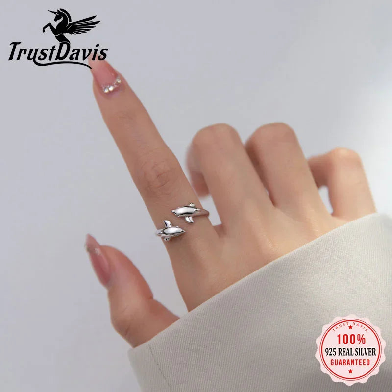 Animal Dolphin Opening Rings DG0142