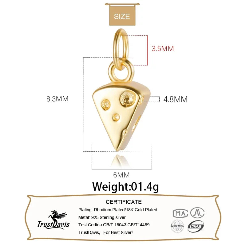 Cheese Charm Pendant Handmade DIY Accessories HY087
