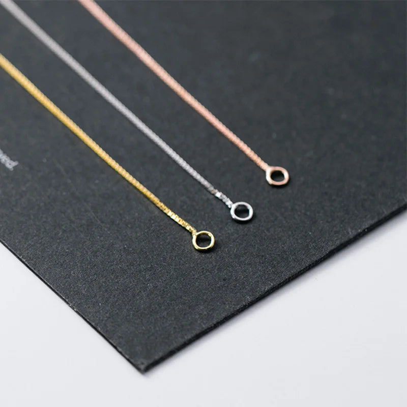 Box Chain Earrings Line Semi-finished Products Handmade DIY Accessories DZ18