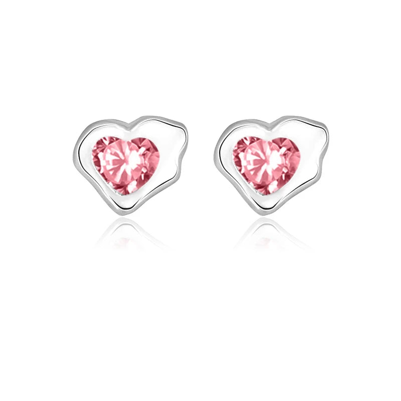 Irregular Heart Stud Earrings DA1632