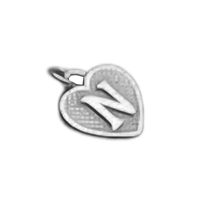 TrustDavis Real 925 Sterling Silver Name Necklace 26 Heart DIY Accessories Pendant for Women Wedding Clavicle Jewelry DZ1795