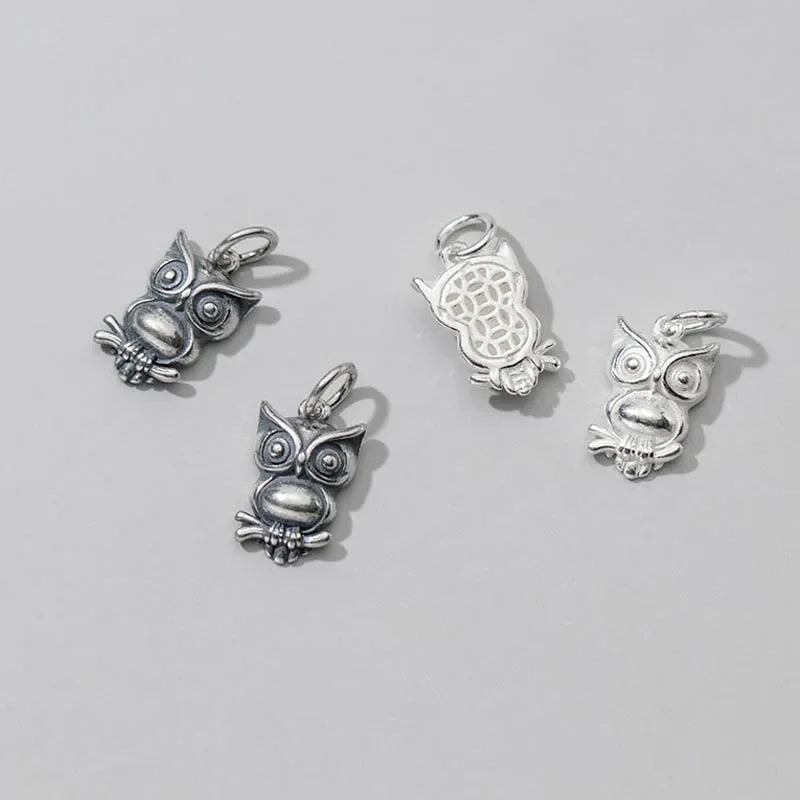 Animal Owl Charm Pendant DIY Accessories DZ98