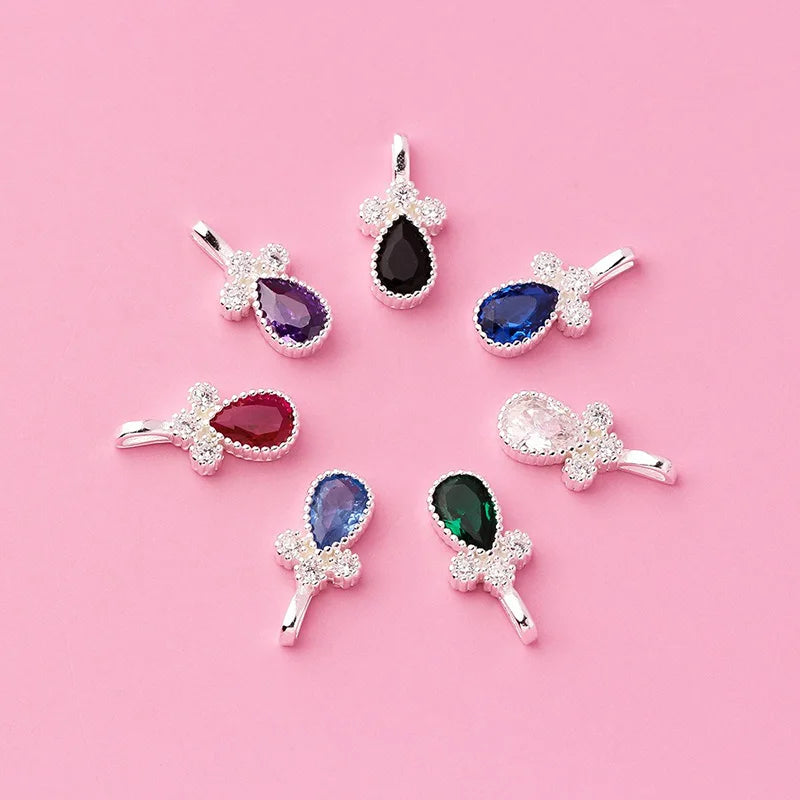 Zircon Water Droplets Charm Pendant DZ1658