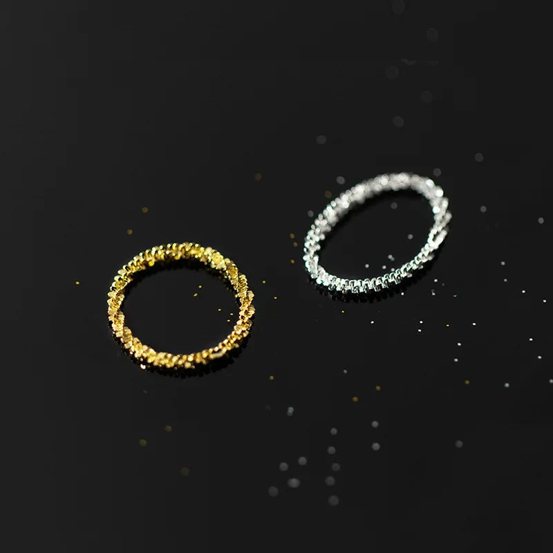 Simple Babysbreath Charm Finger Ring DA2049