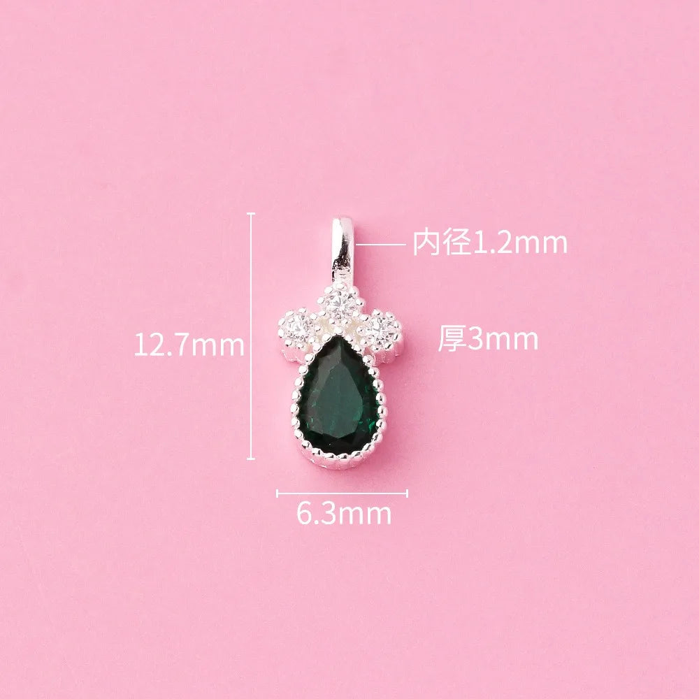 Zircon Water Droplets Charm Pendant DZ1658