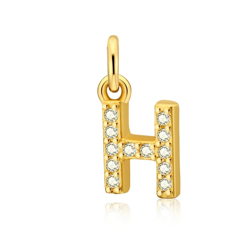 26 Letter Pendant Shiny Charm Pendant DIY Accessories Jewelry DZ423