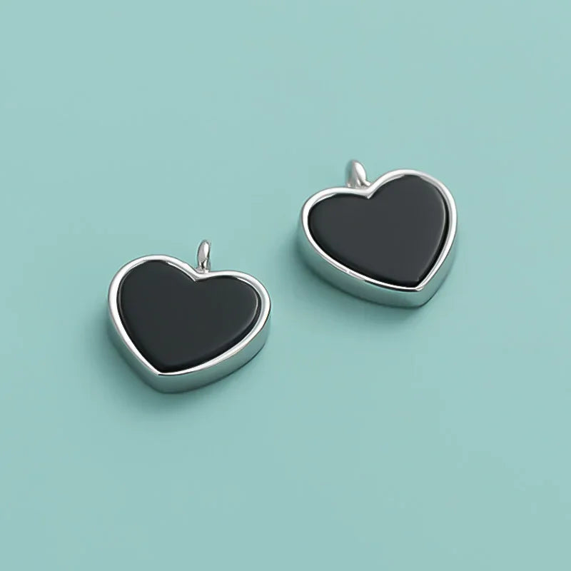Heart Charm Pendant Handmade DIY Accessories Jewelry DZ1000