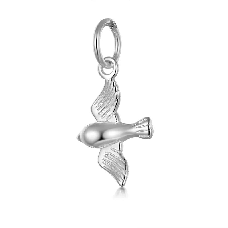 Animal Swallow Charm Pendant DIY Accessories Jewelry HY430
