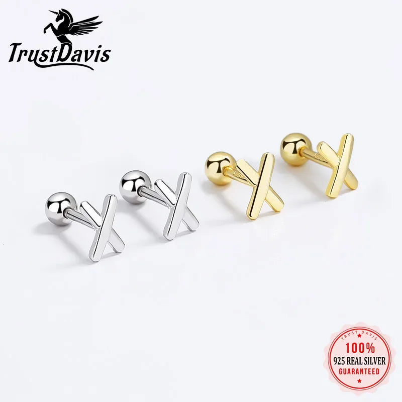 Geometric Cross Stud Earrings DS3906