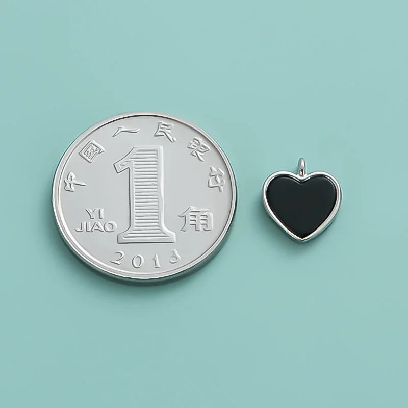 Heart Charm Pendant Handmade DIY Accessories Jewelry DZ1000