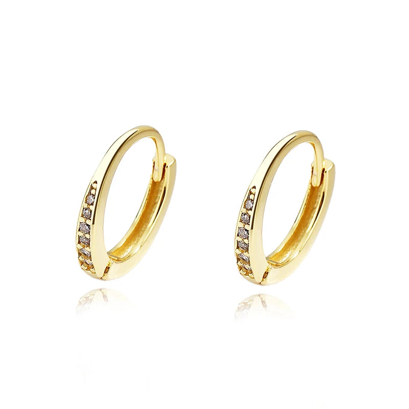 TrustDavis Real 925 Sterling Silve Hoop Square Cat's Paw Heart CZ Pendant Hoop Earrings For Daughter Girls Women Jewelry DG0190