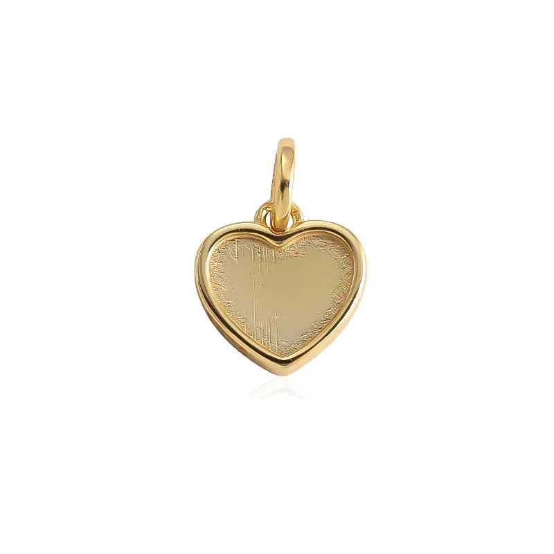 Heart Charm Pendant DIY Necklace Accessories Jewelry DZ817