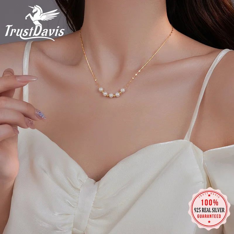 Pearl Clavicle Necklace DS4822