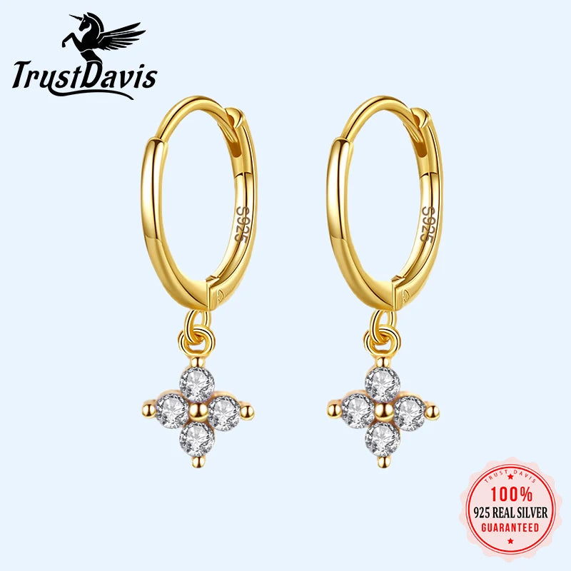 Colored Zircon Hoop Earrings DA2653