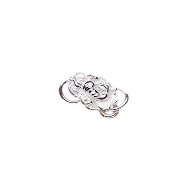TrustDavis Real 925 Sterling Silver Fashion Sweet Butterfly Charm Pendant Handmade DIY Accessories Jewelry Wholesale DZ1637