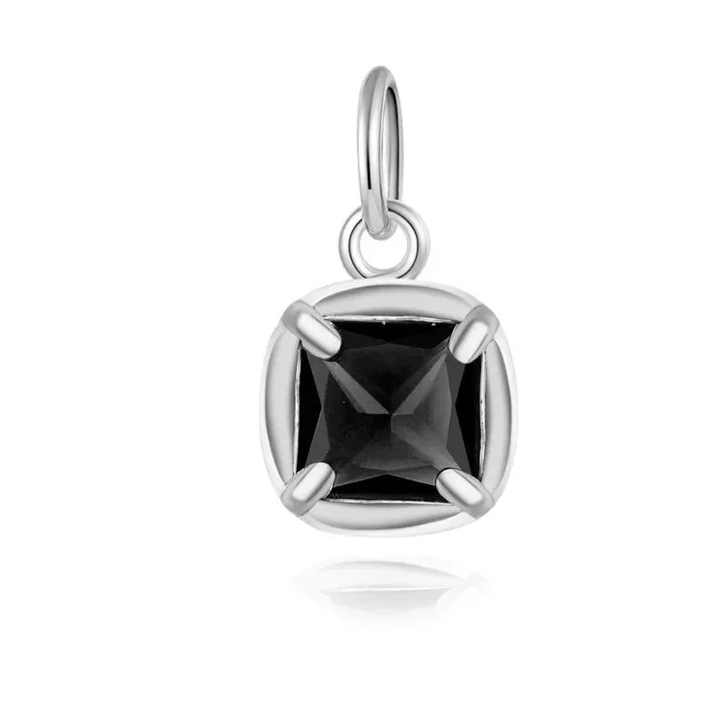 Fashion Square Zirconia Charm Pendant DZ1769