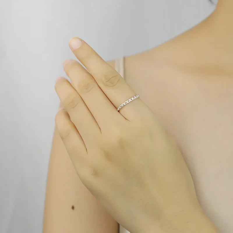 Twist Chain Finger Ring DA1099