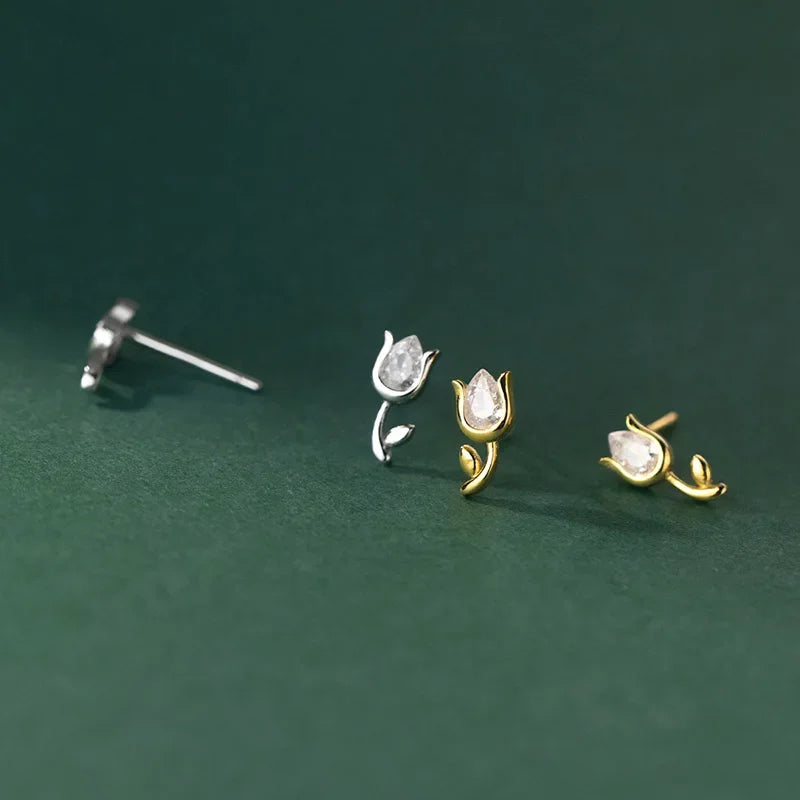 Tulip Flower Stud Earrings DA3144
