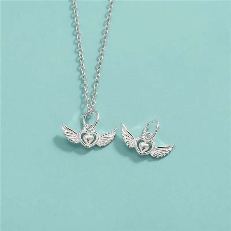 Love Angel Wings Charm Pendant Handmade DIY Accessories DZ1696