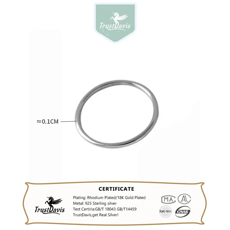 FASHION Smooth lines Finger Ring DA459