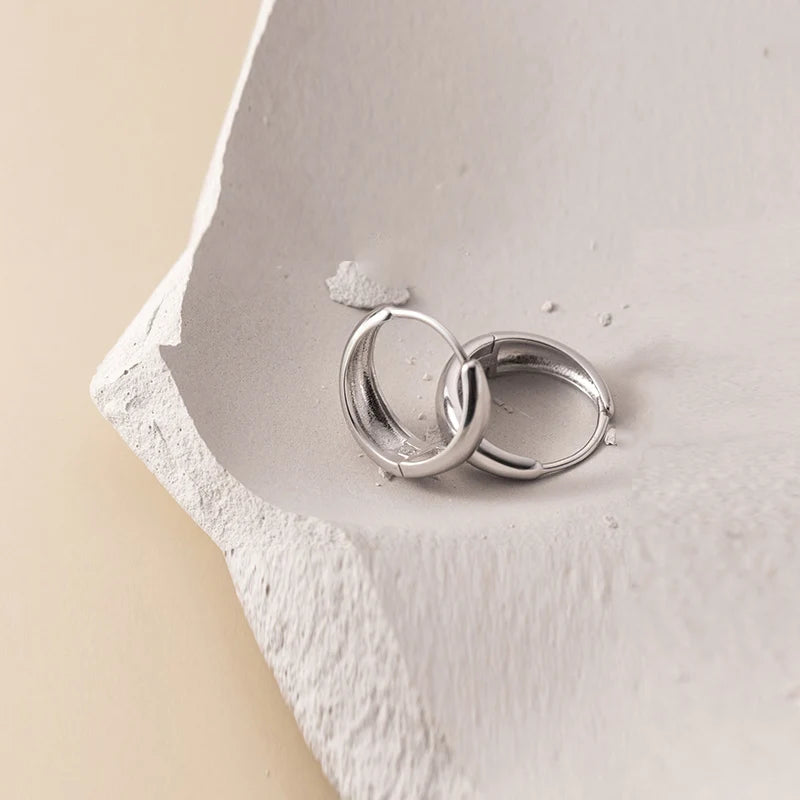 Fashion Minimalist Smooth Surface Round Hoop Earrings DA2671