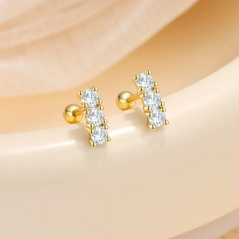 Zircon Stud Earrings DS4839
