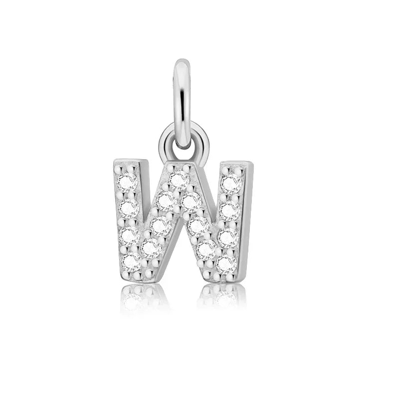 26 Letter Pendant Shiny Charm Pendant DIY Accessories Jewelry DZ423