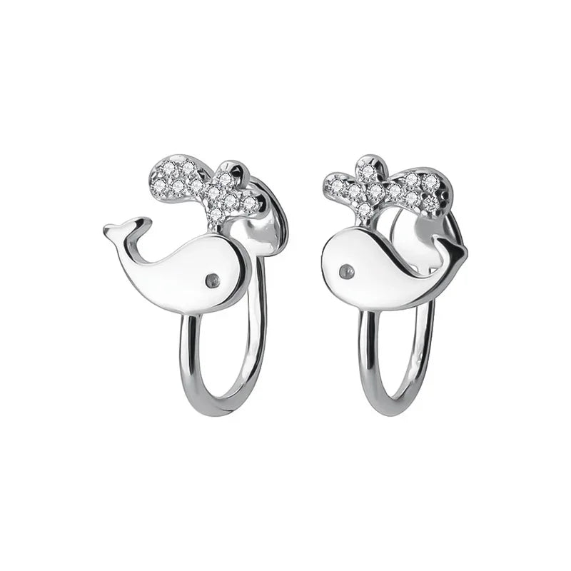 Shining CZ Ear Cuff Clip on Earrings DA372