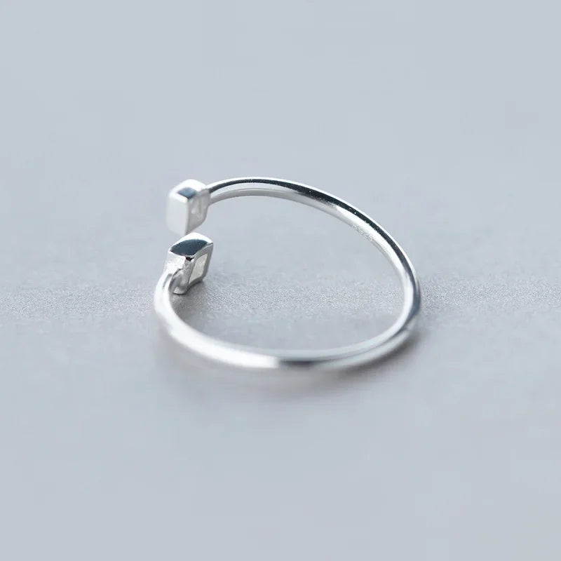 FAS Square Cocktail Opening Ring Sizable DA135