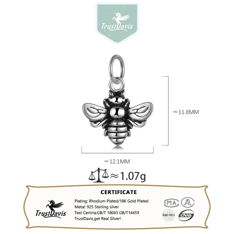 Insect Bee Charm Pendant Handmade DIY Accessories HY007