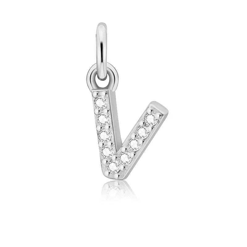 26 Letter Pendant Shiny Charm Pendant DIY Accessories Jewelry DZ423
