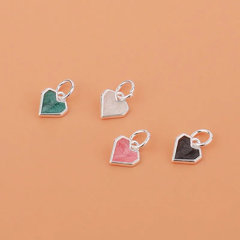Heart Charm Pendant Handmade DIY Accessories DZ1710
