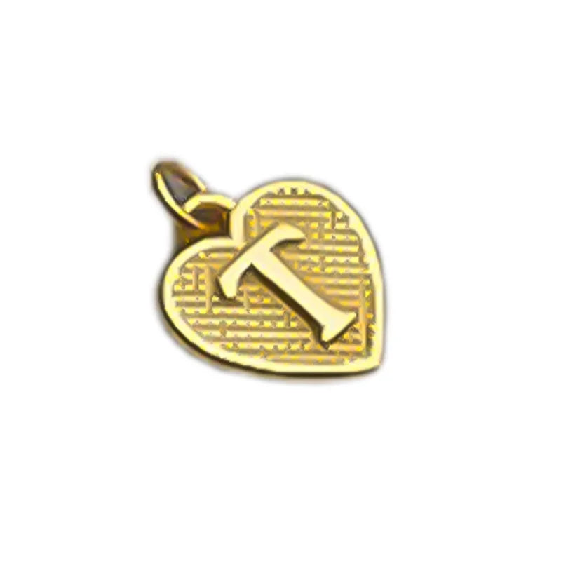 TrustDavis Real 925 Sterling Silver Name Necklace 26 Heart DIY Accessories Pendant for Women Wedding Clavicle Jewelry DZ1795