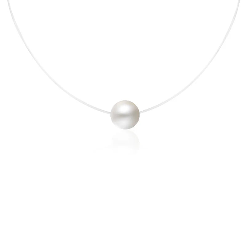 TrustDavis Real 925 Sterling Silver Fashion Fish Line Pearl Zircon Charm Pendant Handmade DIY Accessories Fine Jewelry DZ1711
