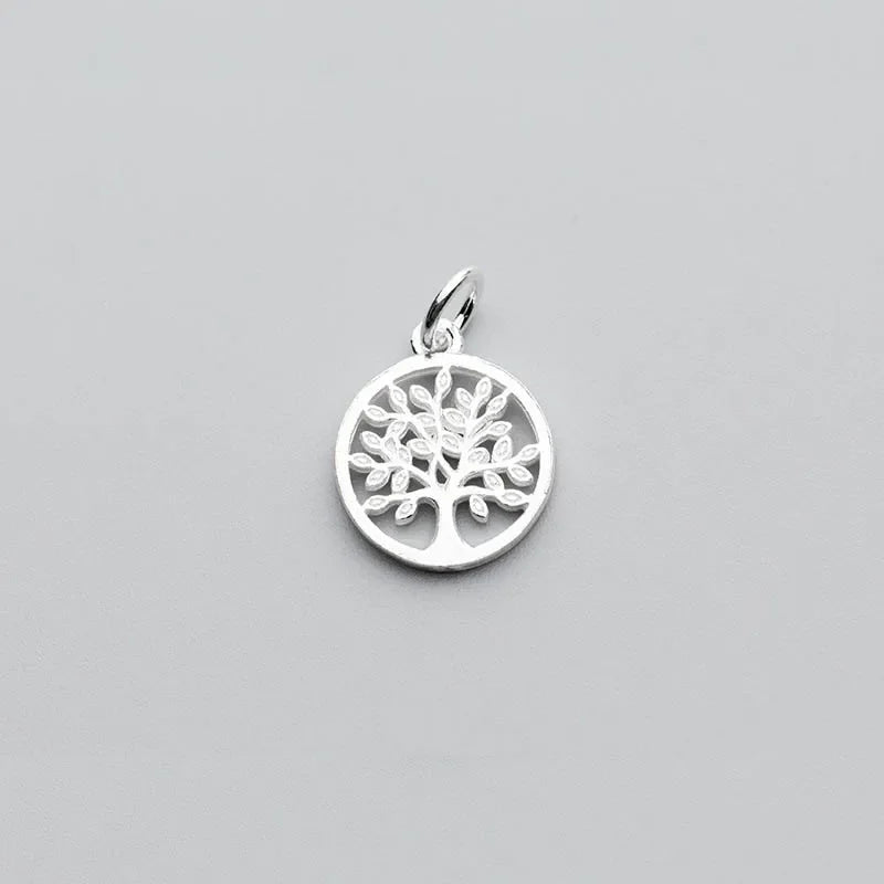 14mm Round Tree Charm Pendant DZ118