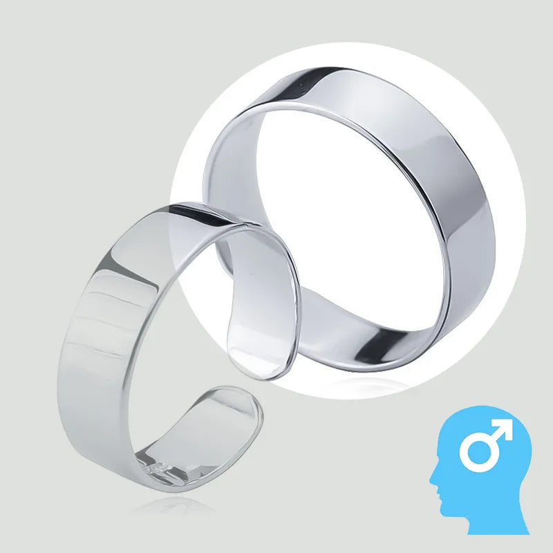 Simple Personality Smooth Surface Opening Ring DA991