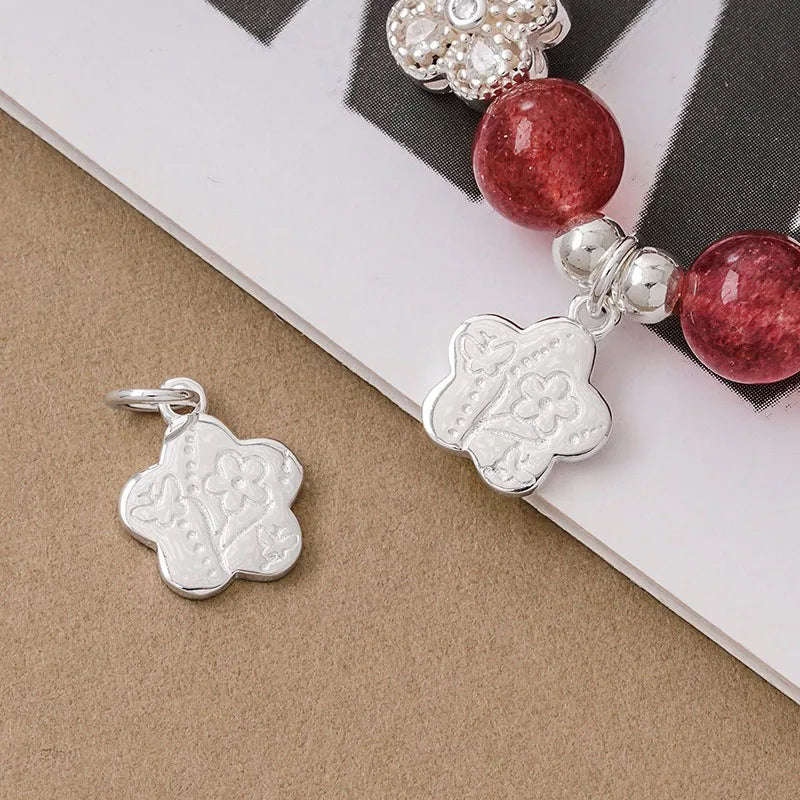 Flower Charm Elegant Butterfly Pendant DZ1944