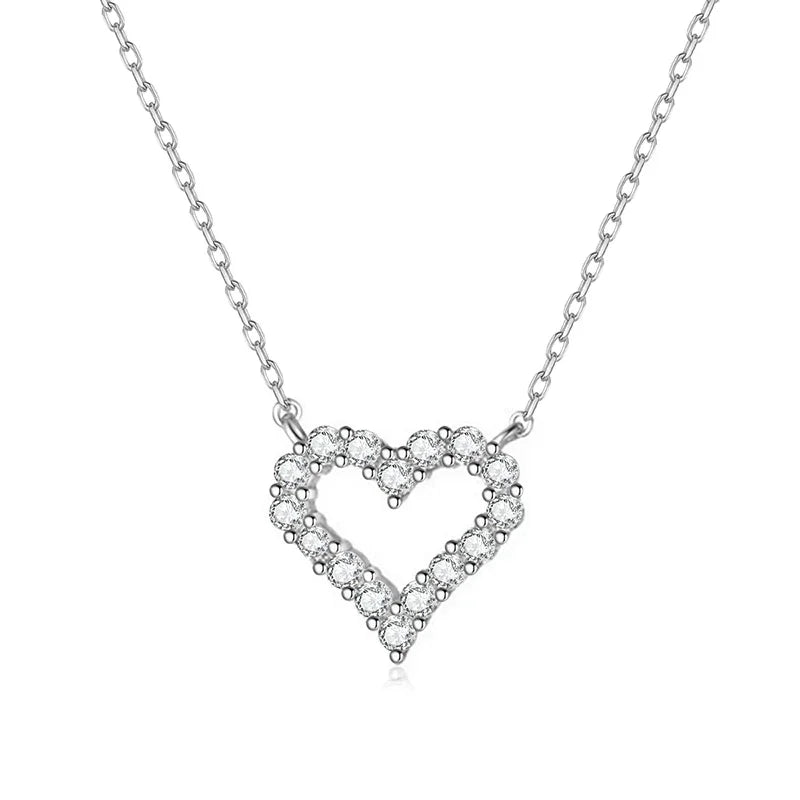 Romantic Heart Pendant Choker Necklace DS1016