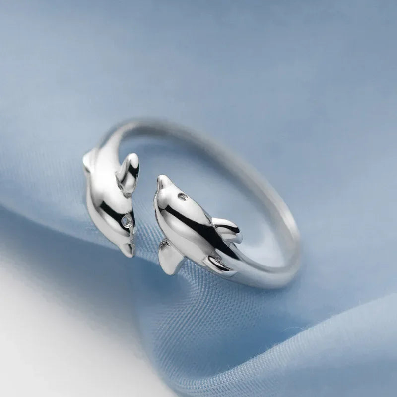 Animal Dolphin Opening Rings DG0142