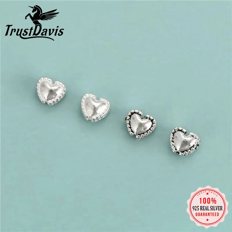 Heart Separator Beads DIY Bracelet Necklace Accessories DZ647