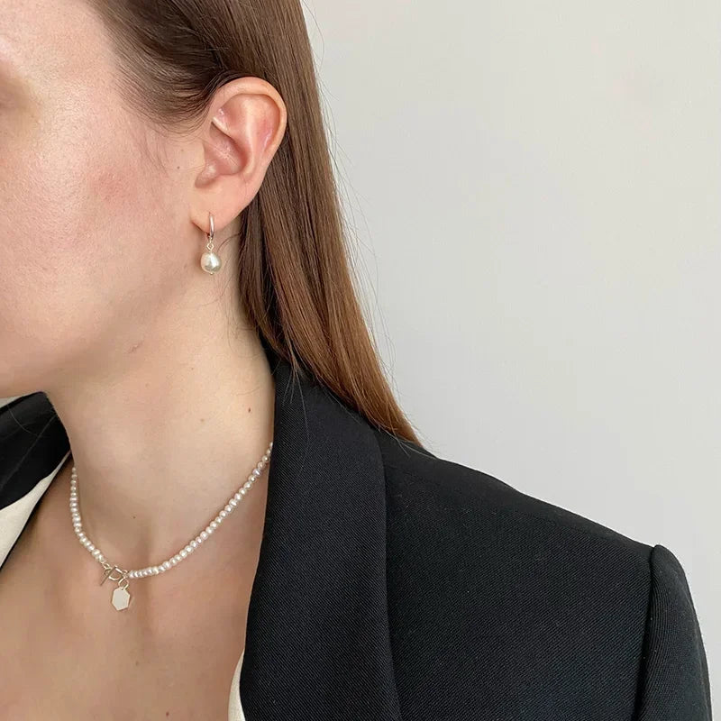 Pearl Hoop Earring DB1343