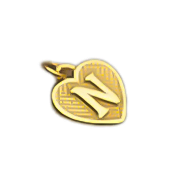 TrustDavis Real 925 Sterling Silver Name Necklace 26 Heart DIY Accessories Pendant for Women Wedding Clavicle Jewelry DZ1795