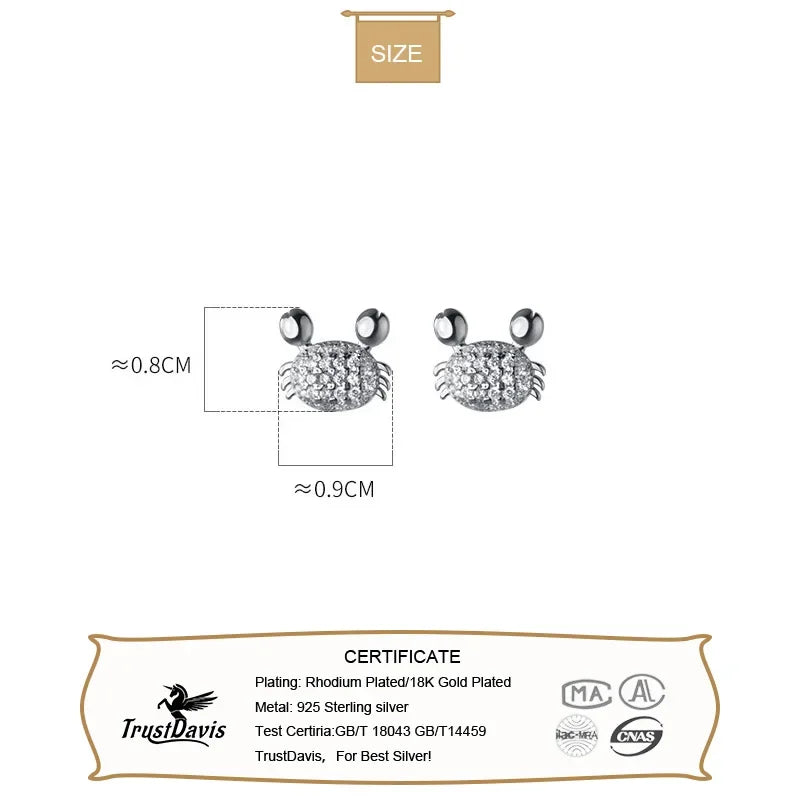 Crab Stud Earring DB103