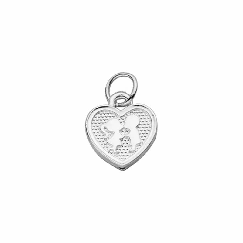 TrustDavis Real 925 Sterling Silver Love Bracelet Necklace Pendant Bowknot Handmade DIY Jewelry Accessories Party DZ1223