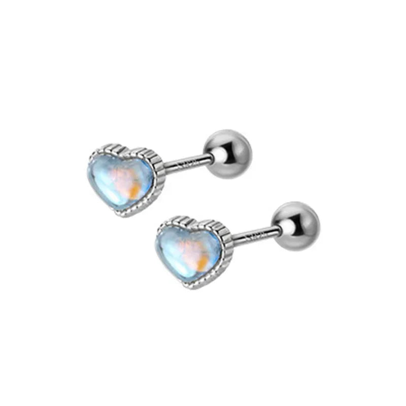 Minimalist Sweet Flower Bead Screw Stud Earring DS543